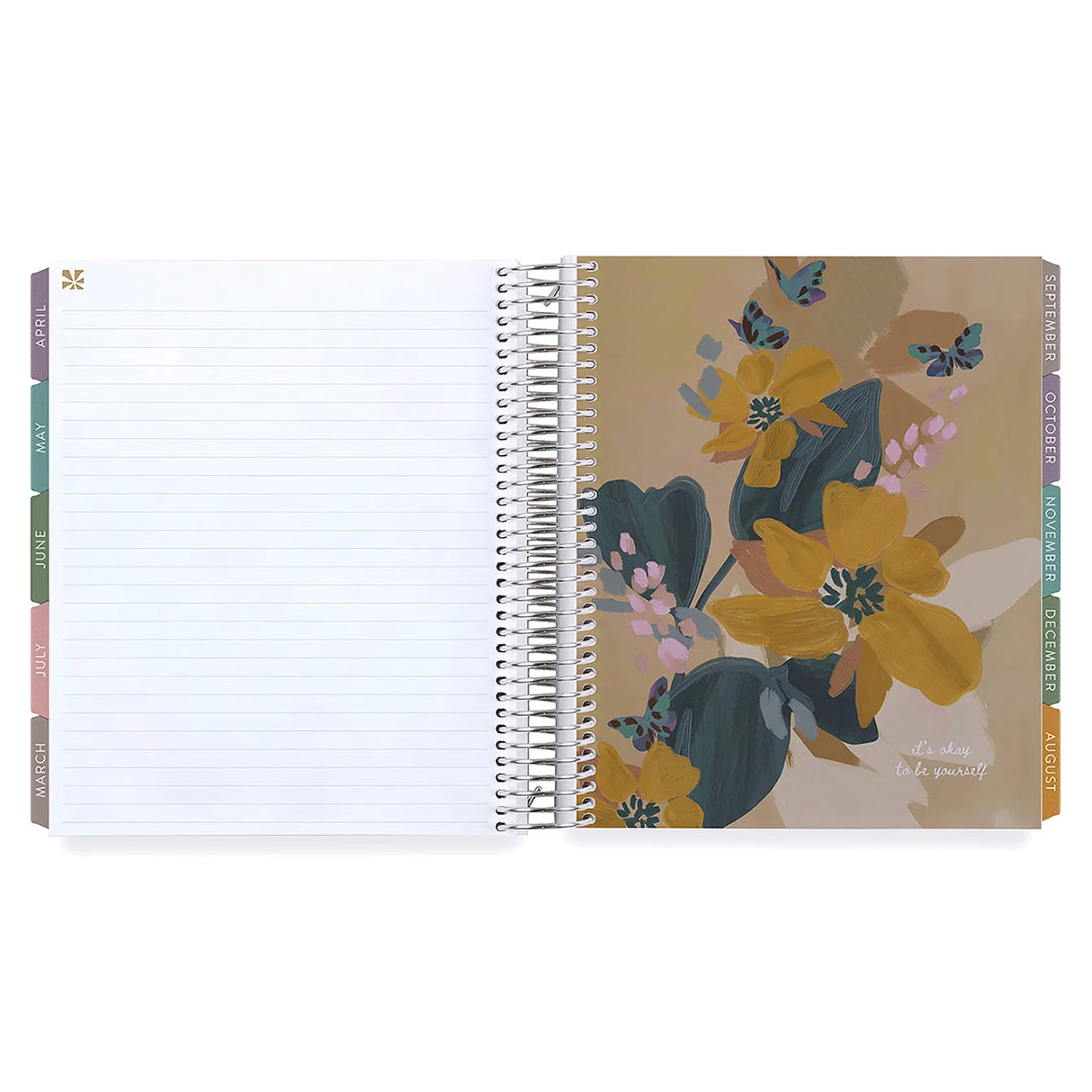 Erin Condren 7x9 Bold Blooms Life Planner - Monthly 12-Month Dated 2025