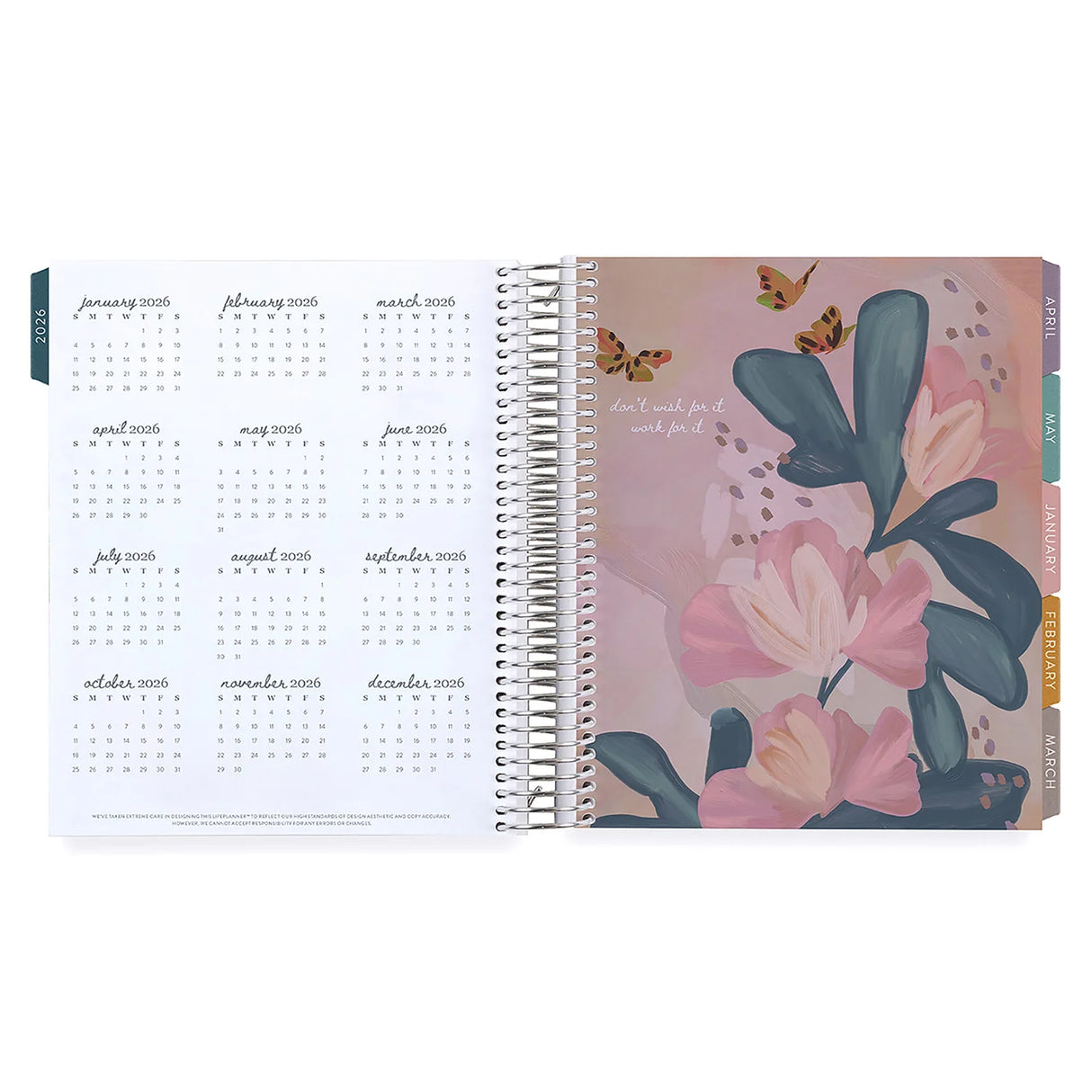 Erin Condren 7x9 Daily Duo Bold Blooms Planner - 12-Month Dated 2025