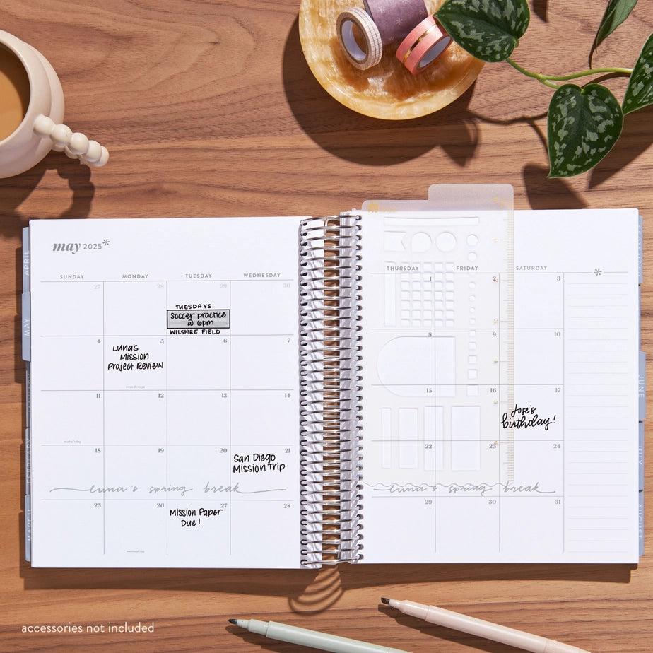 Erin Condren 7x9 Canvas Life Planner - Horizontal 12-Month Dated 2025