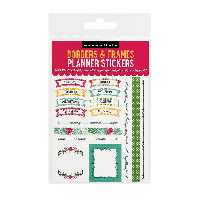 Essentials Borders & Frames Planner Stickers