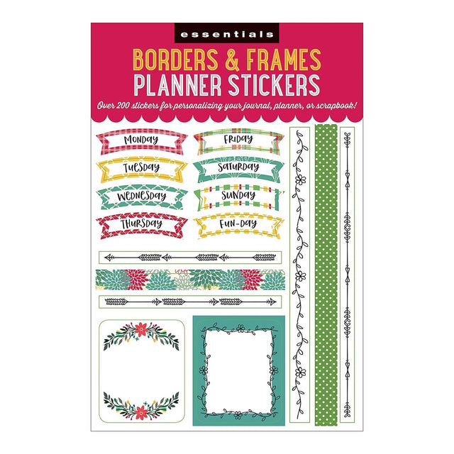 Essentials Borders & Frames Planner Stickers