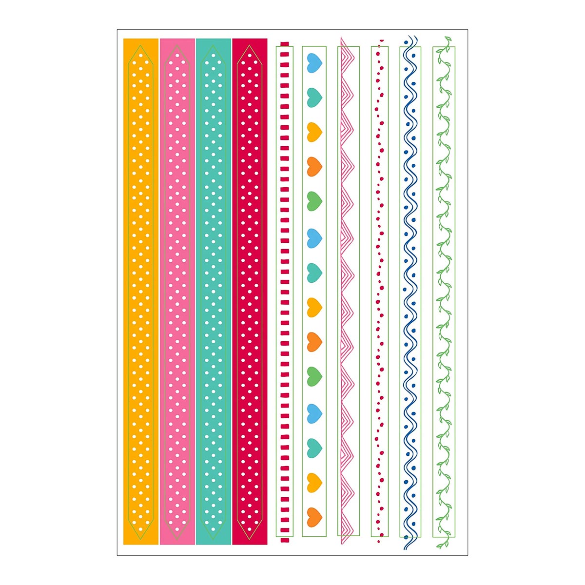 Essentials Borders & Frames Planner Stickers