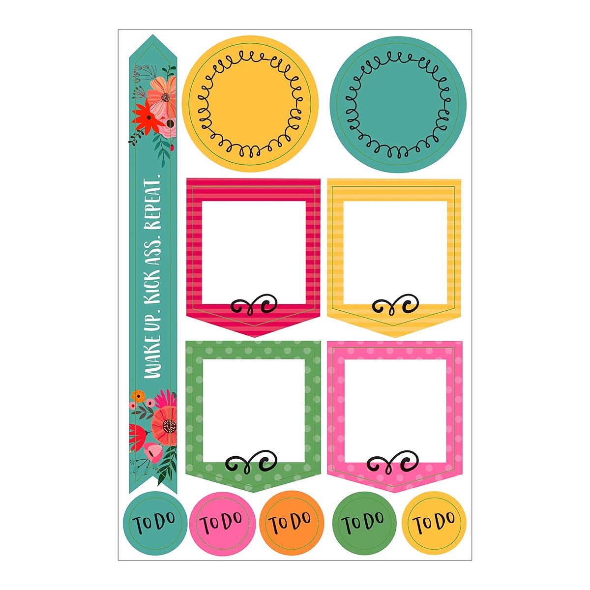 Essentials Borders & Frames Planner Stickers