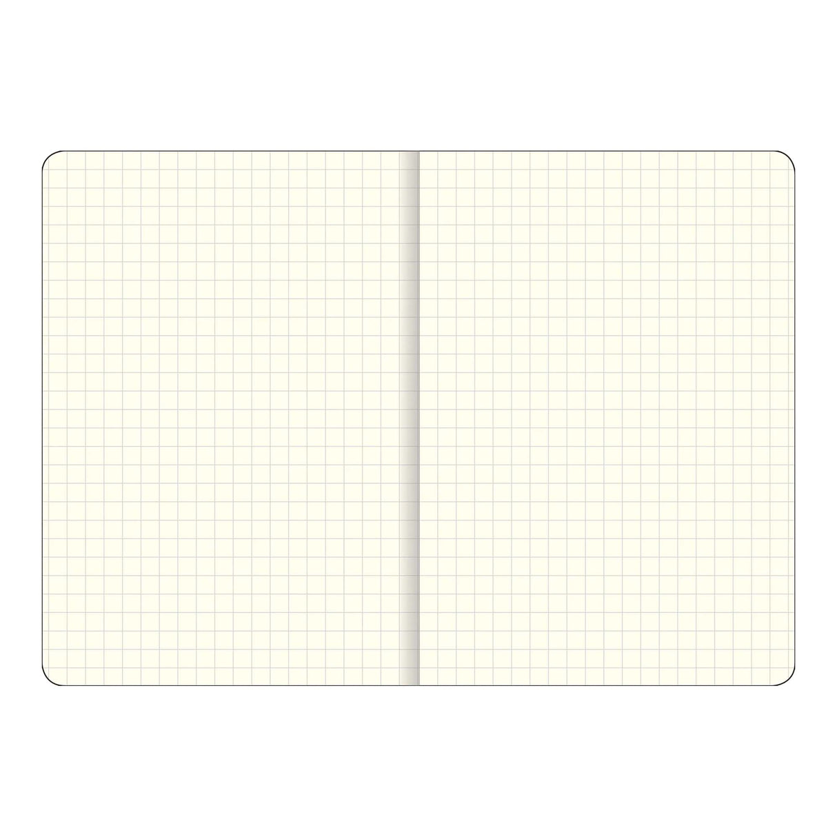 Essentials Grid Lined A5 Notebook - Black