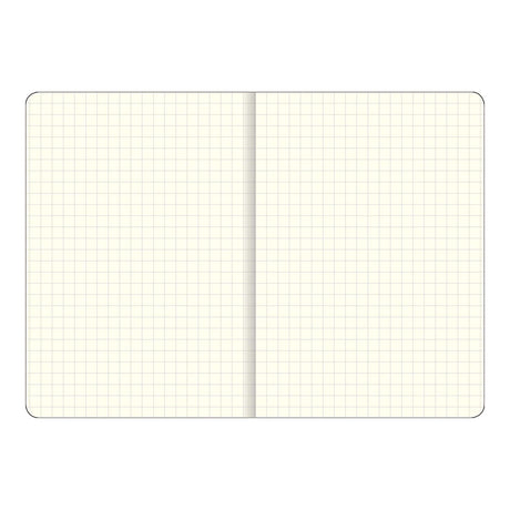 Essentials Grid Lined A5 Notebook - Black