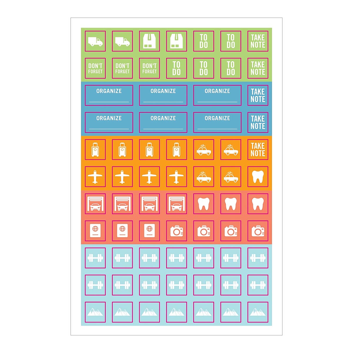 Essentials Home & Family Management Planner Stickers