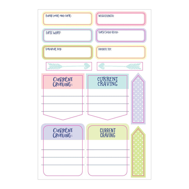 Essentials Pregnancy & Baby Planner Stickers