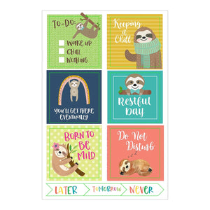 Essentials Sloth Planner Stickers