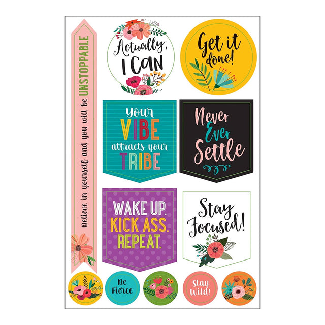 Essentials WakeUp KickAss Repeat Planner Stickers