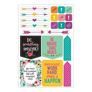 Essentials WakeUp KickAss Repeat Planner Stickers