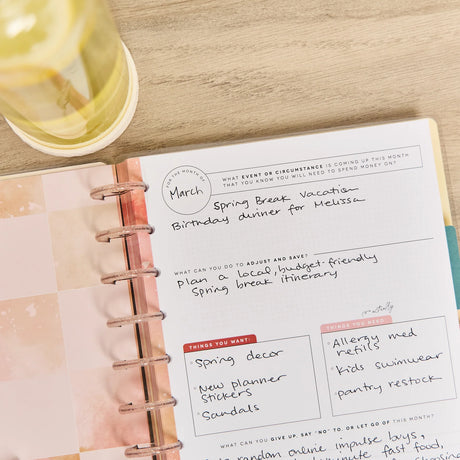 Happy Planner Textured Budget Guided Journal