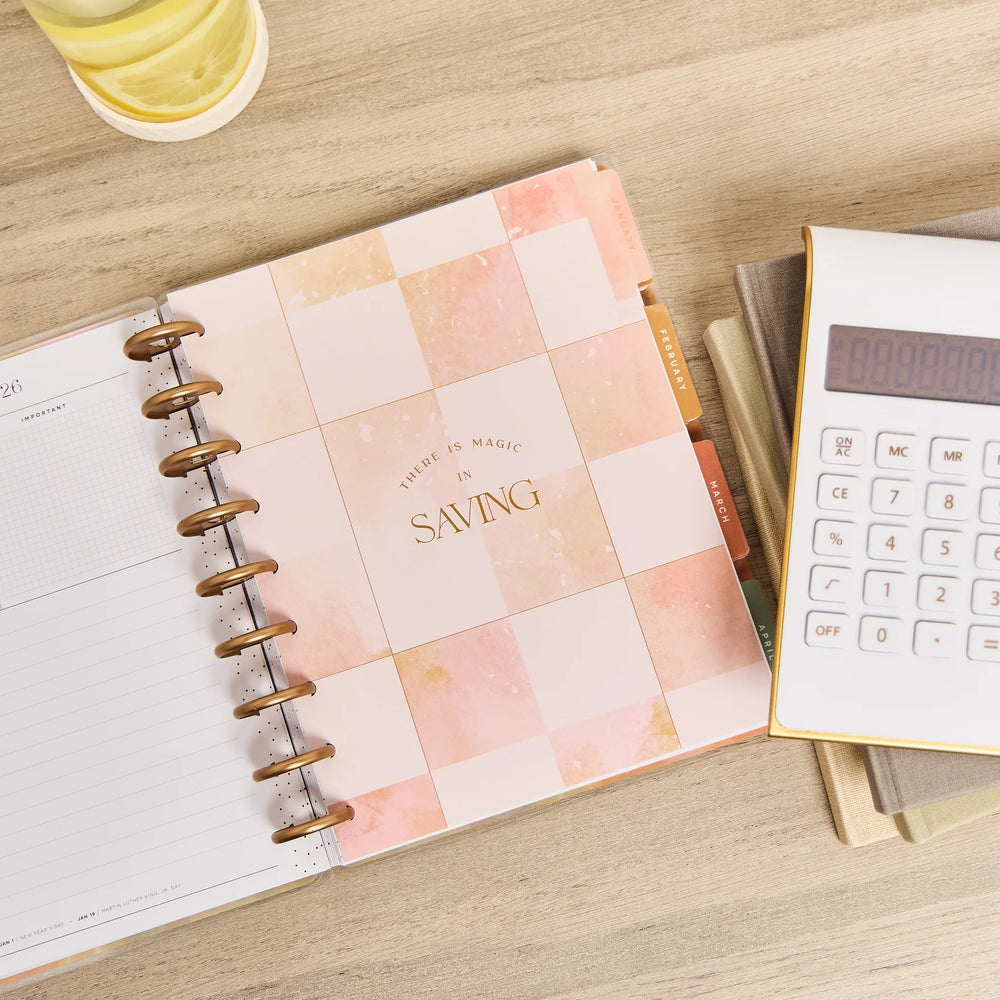 Happy Planner Classic Textured Budget Planner - 12 Month Dated 2026