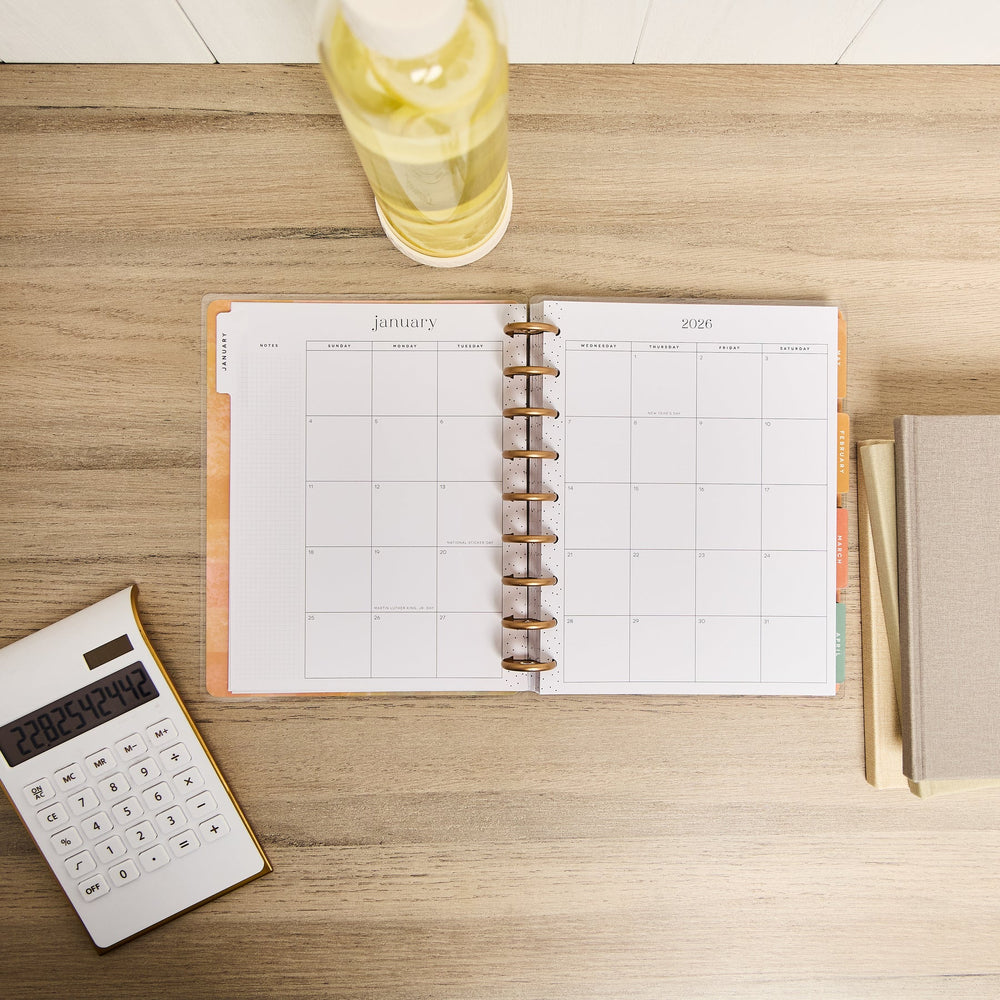 Happy Planner Classic Textured Budget Planner - 12 Month Dated 2026