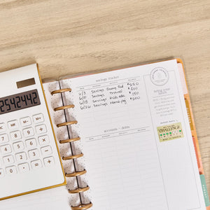 Happy Planner Classic Textured Budget Planner - 12 Month Dated 2026