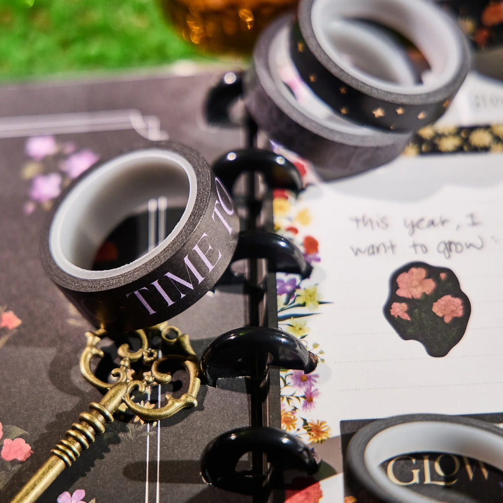 Happy Planner Dark Garden Washi Tape Set