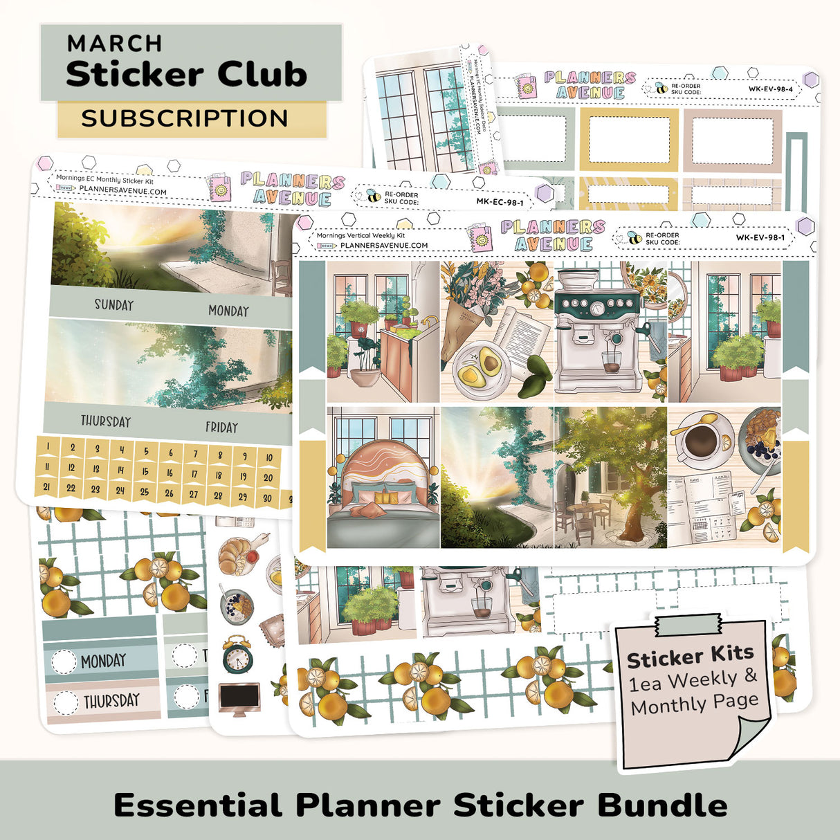 Essential Planner Sticker Subscription