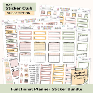 Functional Planner Sticker Subscription