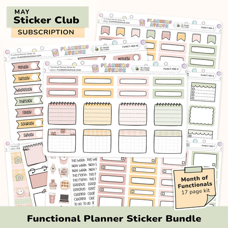 Functional Planner Sticker Subscription