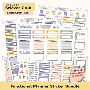 Functional Planner Sticker Subscription