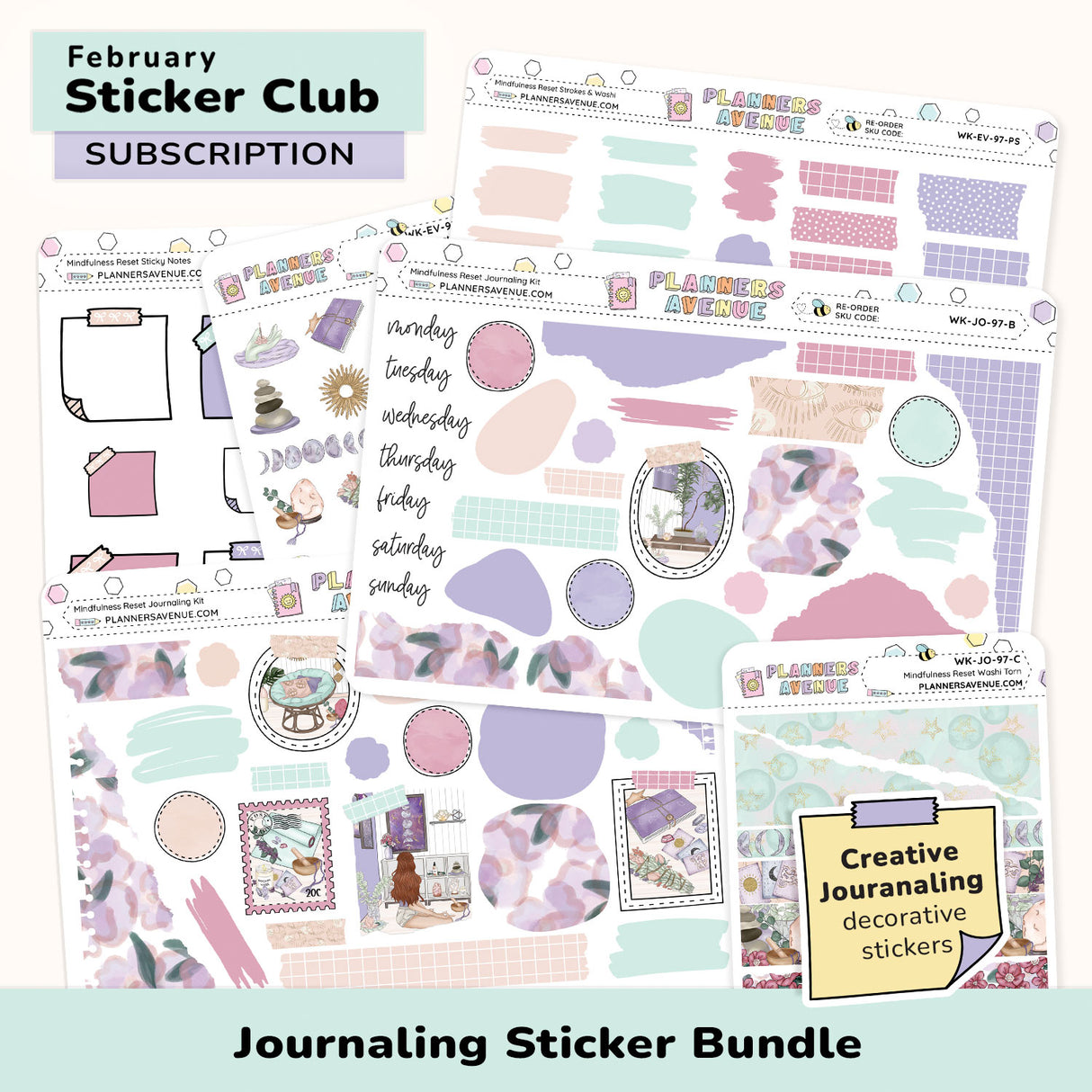 Journaling Sticker Subscription Box