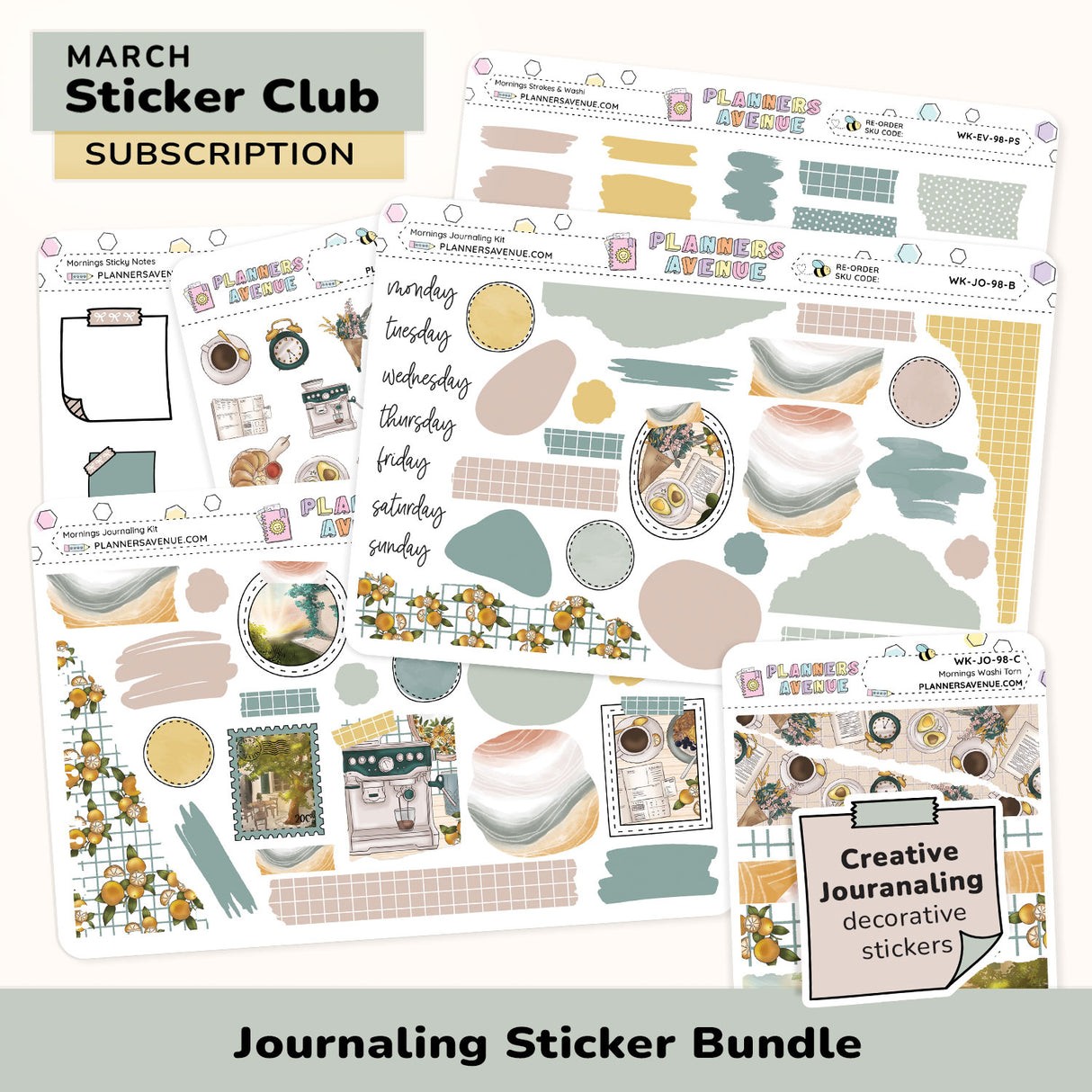 Journaling Sticker Subscription Box