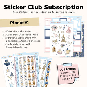 Planning Sticker Subscription