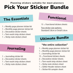 Functional Planner Sticker Subscription