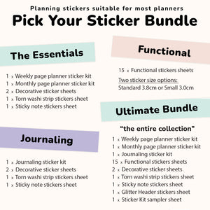 Functional Planner Sticker Subscription