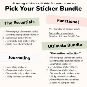 Functional Planner Sticker Subscription