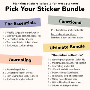Functional Planner Sticker Subscription