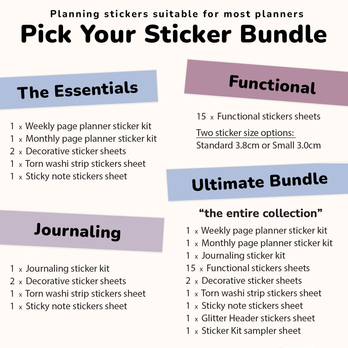 Ultimate Monthly Planner Sticker Subscription