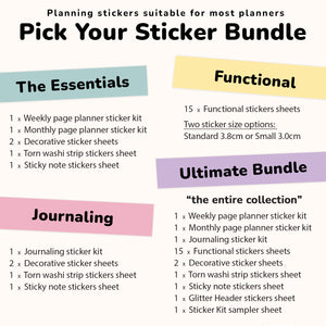 Monthly Planner Sticker Subscription Options