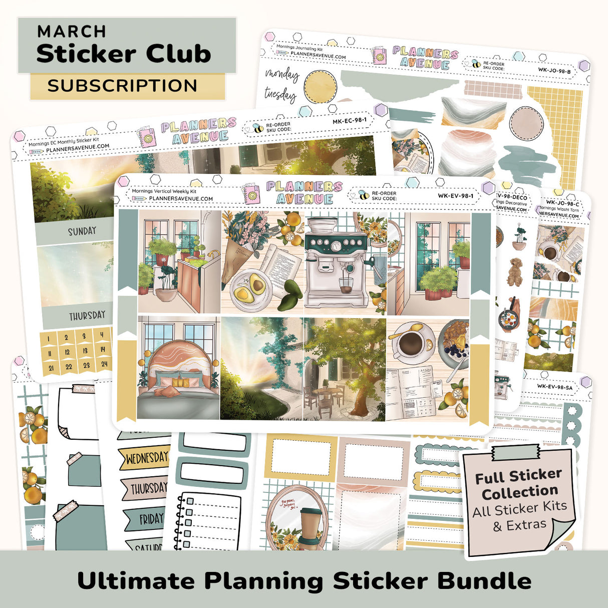 Ultimate Monthly Planner Sticker Subscription