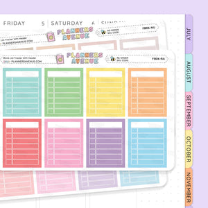 Blank Checklist Planner Stickers