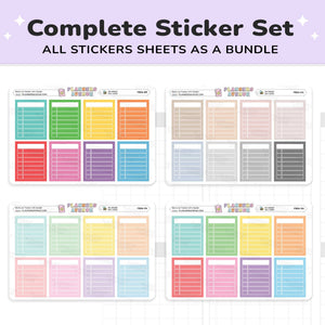 Blank Checklist Planner Stickers