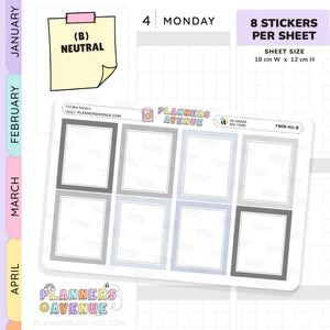 Colourful Full Box Planner Stickers
