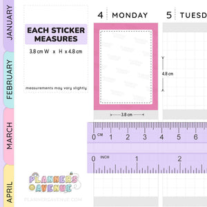 Colourful Full Box Planner Stickers
