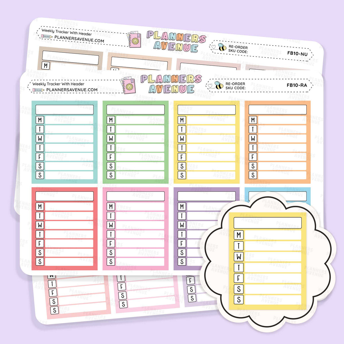 Full Box Weekly Tracker Stickers
