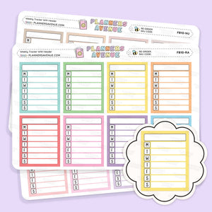 Full Box Weekly Tracker Stickers