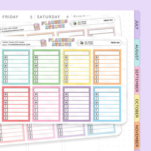Full Box Weekly Tracker Stickers