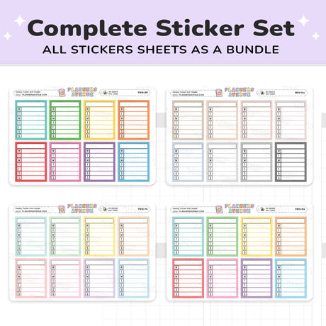Full Box Weekly Tracker Stickers
