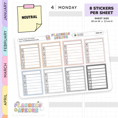 Full Box Weekly Tracker Stickers