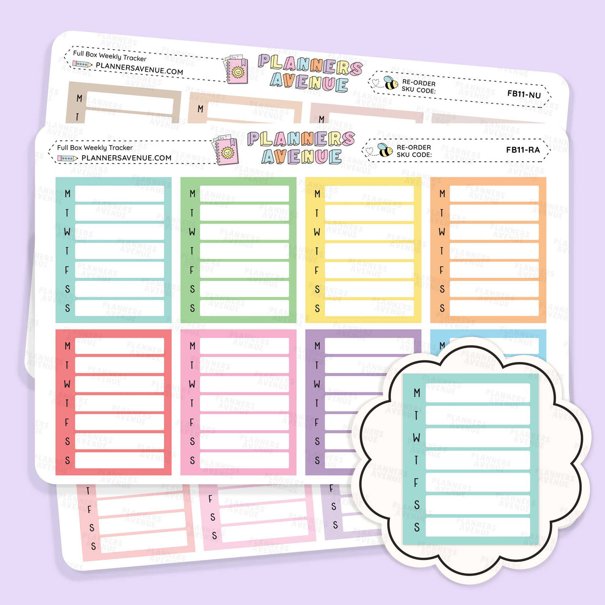Weekly Tracker Planner Stickers