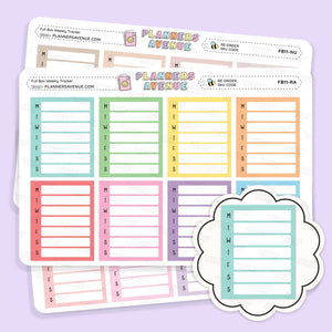 Weekly Tracker Planner Stickers