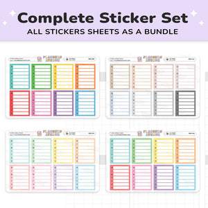 Weekly Tracker Planner Stickers