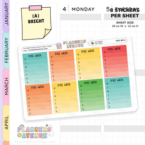 This Week Ombre Full Box Sidebar Stickers