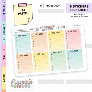 This Week Ombre Full Box Sidebar Stickers