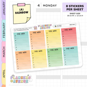 This Week Ombre Full Box Sidebar Stickers