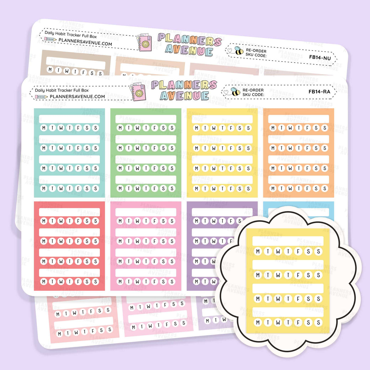 Weekly Habit Tracker Stickers