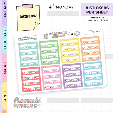 Weekly Habit Tracker Stickers